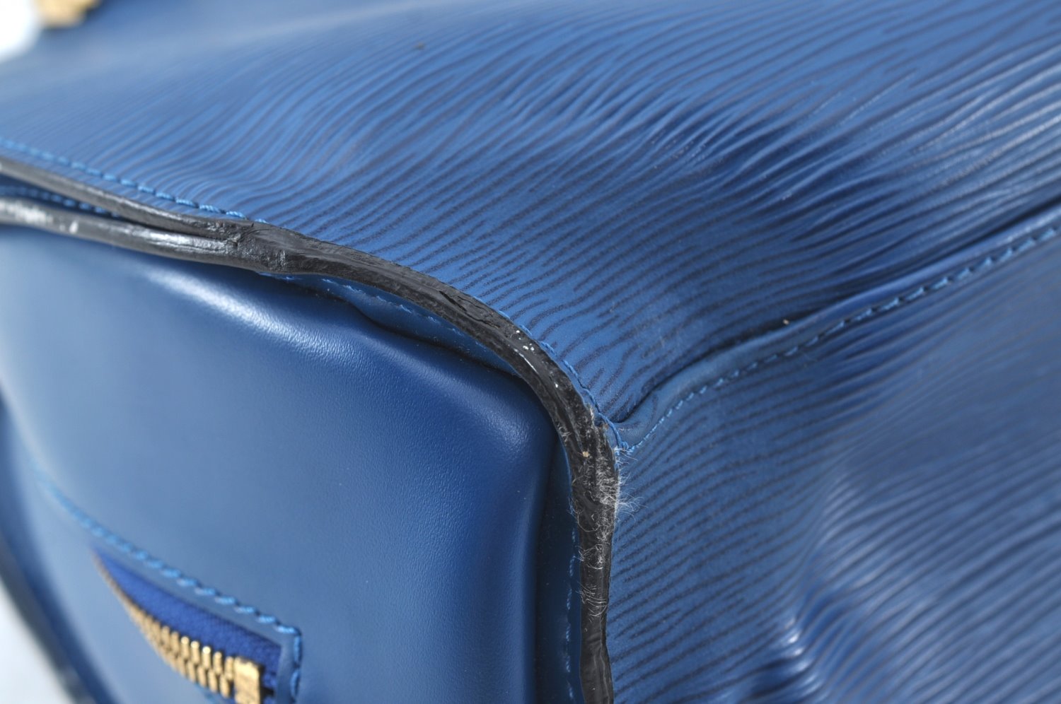 Authentic Louis Vuitton Epi Pont Neuf Hand Bag Purse Blue M52055 LV 2222H