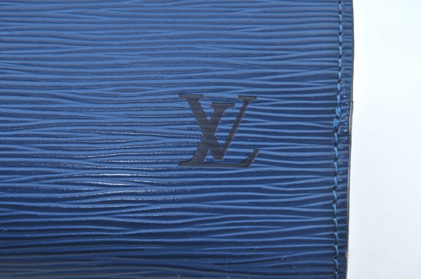 Authentic Louis Vuitton Epi Pont Neuf Hand Bag Purse Blue M52055 LV 2222H