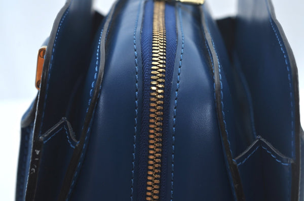 Authentic Louis Vuitton Epi Pont Neuf Hand Bag Purse Blue M52055 LV 2222H