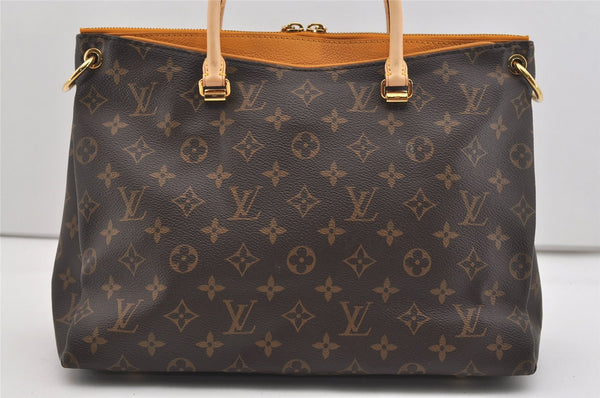 Authentic Louis Vuitton Monogram Pallas 2Way Hand Bag Yellow M40929 LV 2222J