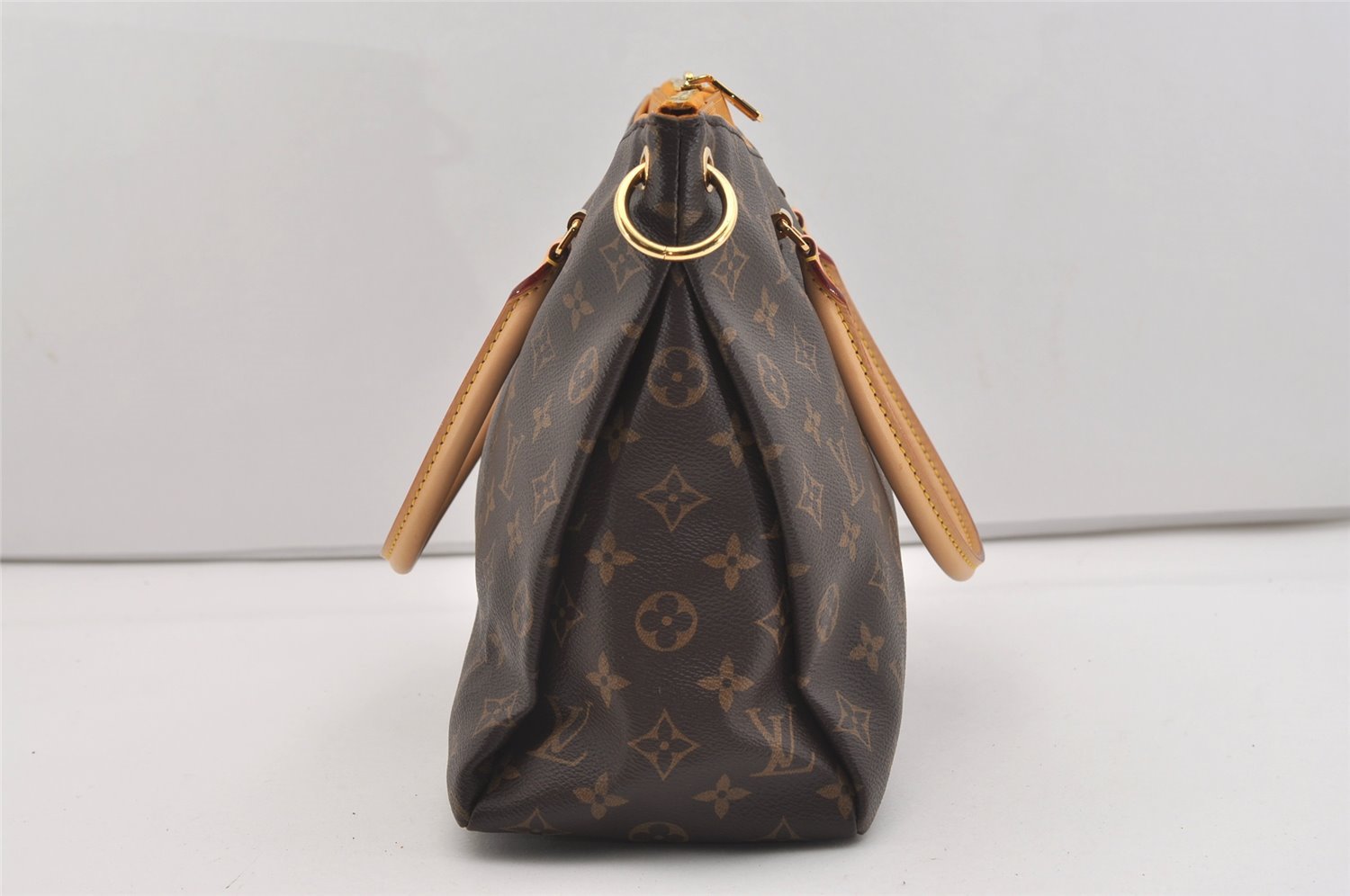 Authentic Louis Vuitton Monogram Pallas 2Way Hand Bag Yellow M40929 LV 2222J