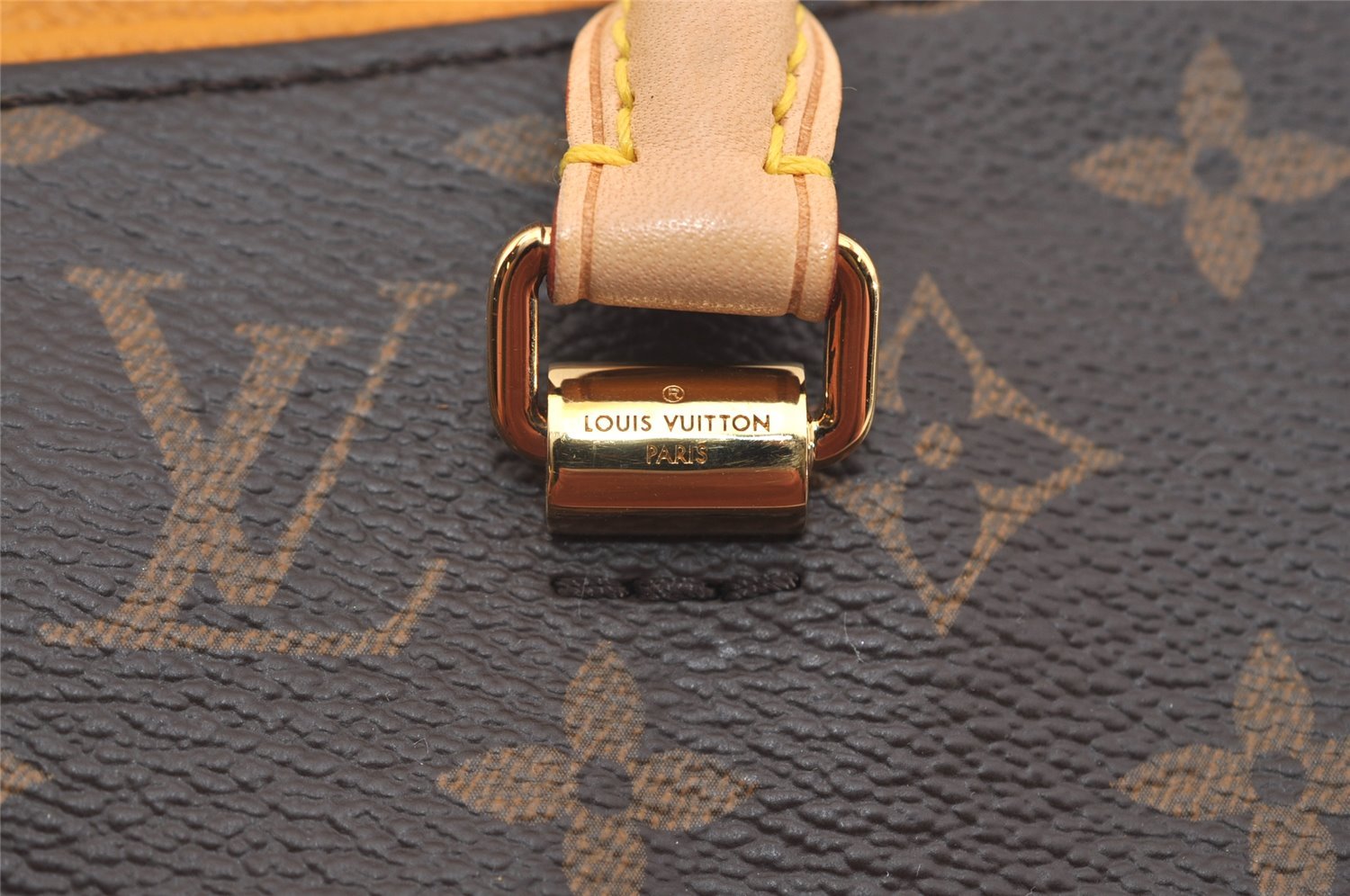 Authentic Louis Vuitton Monogram Pallas 2Way Hand Bag Yellow M40929 LV 2222J
