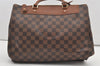 Authentic Louis Vuitton Damier Greenwich 2Way Shoulder Hand Bag N41337 LV 2224J