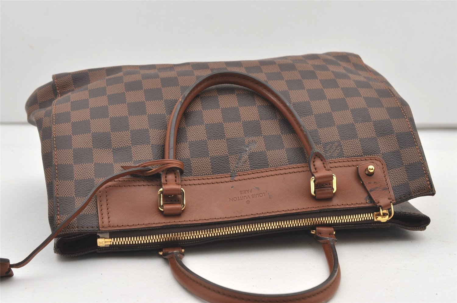 Authentic Louis Vuitton Damier Greenwich 2Way Shoulder Hand Bag N41337 LV 2224J