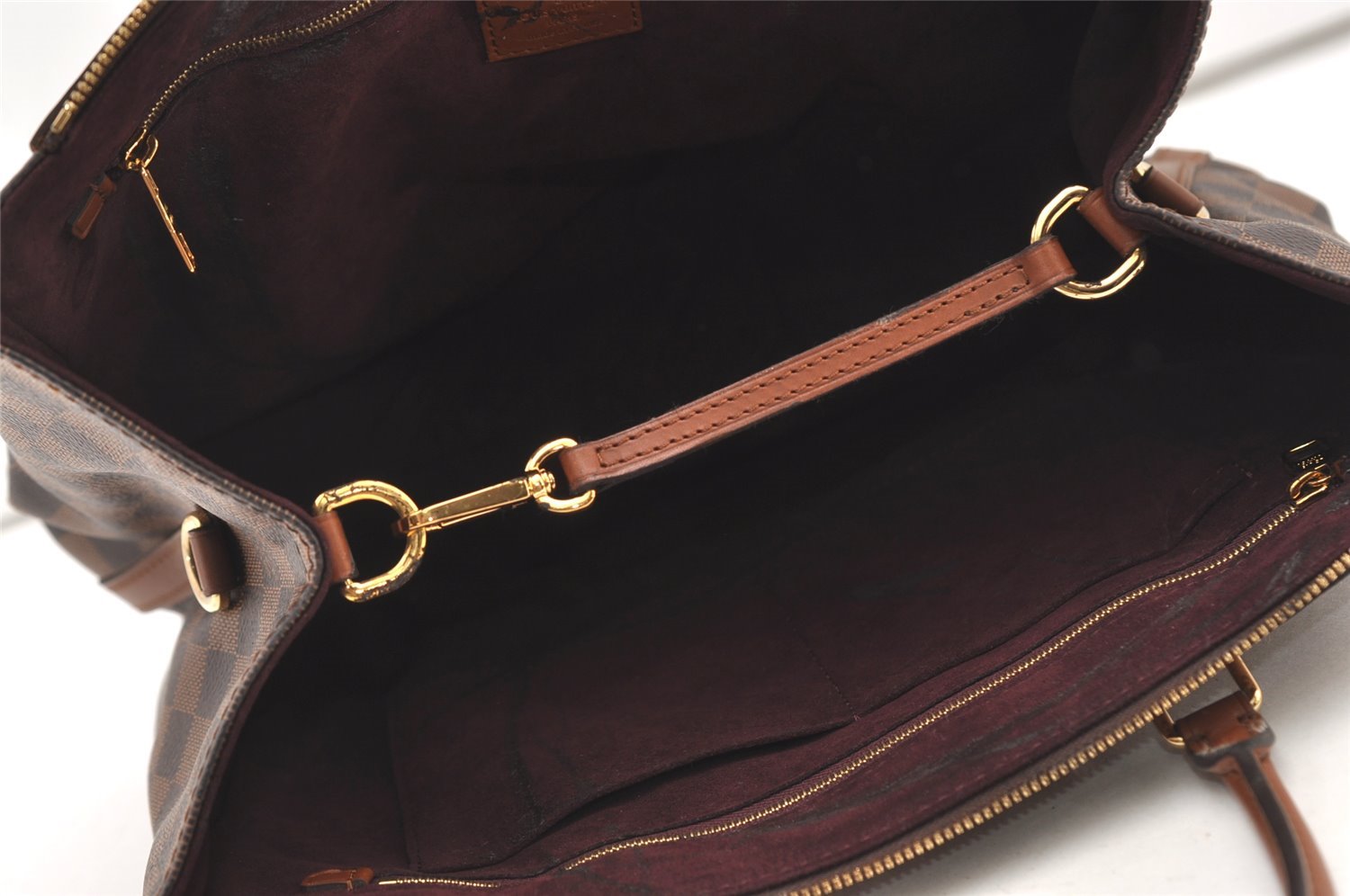 Authentic Louis Vuitton Damier Greenwich 2Way Shoulder Hand Bag N41337 LV 2224J