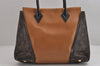 Authentic Louis Vuitton Monogram Tote W PM Hand Bag Brown M40941 LV 2225J