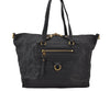 Auth Louis Vuitton Monogram Empreinte Lumineuse PM Tote Bag Navy M93410 LV 2226J