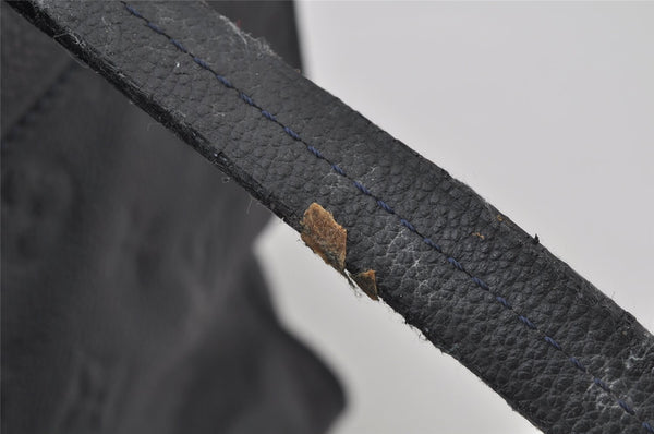 Auth Louis Vuitton Monogram Empreinte Lumineuse PM Tote Bag Navy M93410 LV 2226J