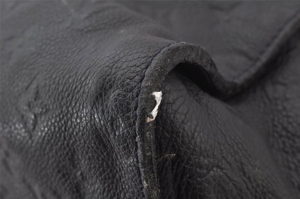 Auth Louis Vuitton Monogram Empreinte Lumineuse PM Tote Bag Navy M93410 LV 2226J