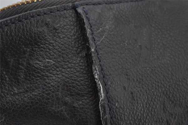 Auth Louis Vuitton Monogram Empreinte Lumineuse PM Tote Bag Navy M93410 LV 2226J