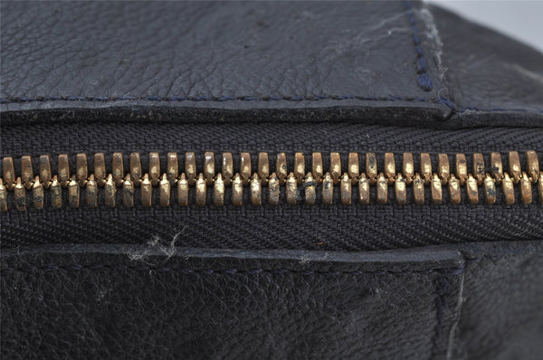 Auth Louis Vuitton Monogram Empreinte Lumineuse PM Tote Bag Navy M93410 LV 2226J