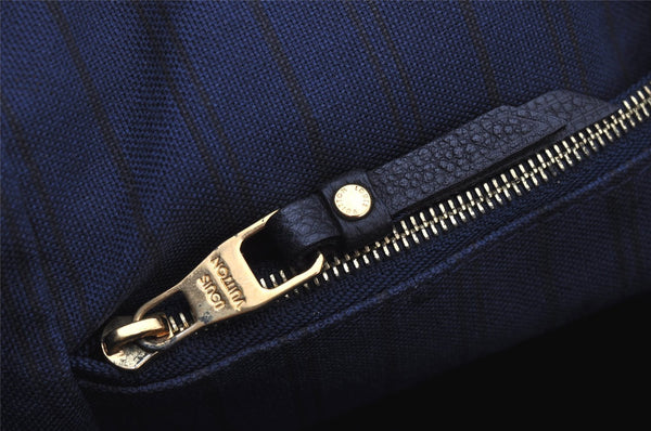 Auth Louis Vuitton Monogram Empreinte Lumineuse PM Tote Bag Navy M93410 LV 2226J