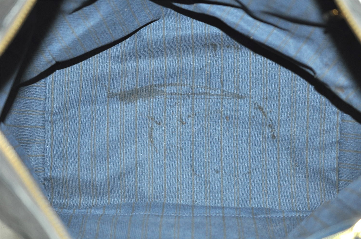 Auth Louis Vuitton Monogram Empreinte Lumineuse PM Tote Bag Navy M93410 LV 2226J