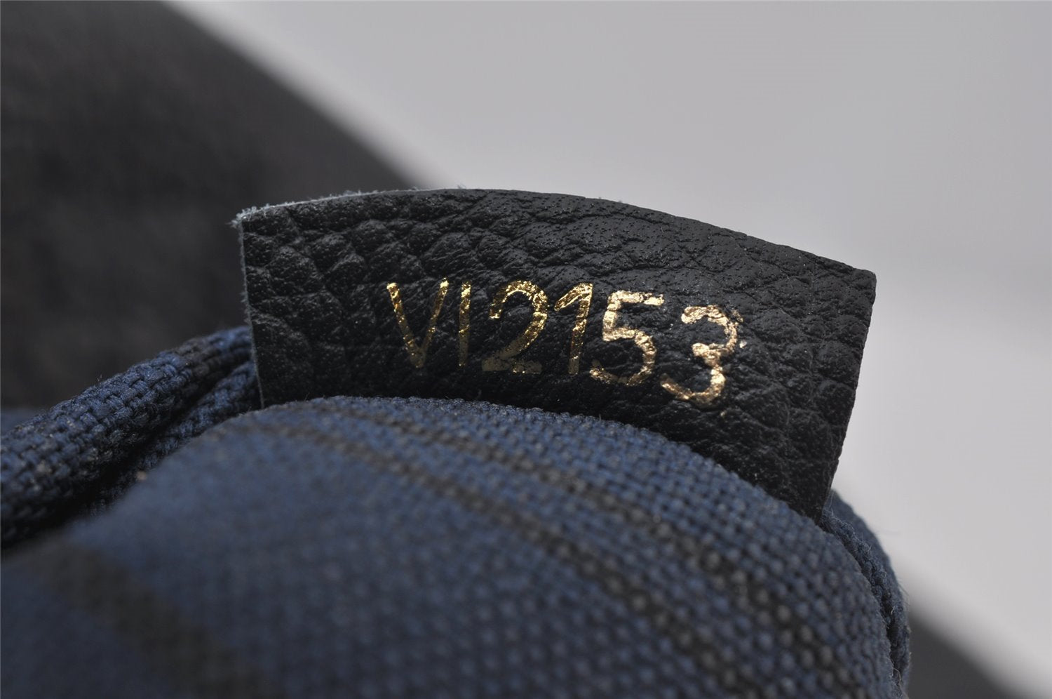 Auth Louis Vuitton Monogram Empreinte Lumineuse PM Tote Bag Navy M93410 LV 2226J