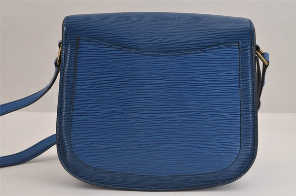 Auth Louis Vuitton Epi Saint Cloud GM Shoulder Cross Body Bag M52195 Blue 2227J