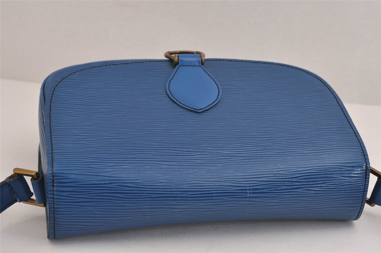 Auth Louis Vuitton Epi Saint Cloud GM Shoulder Cross Body Bag M52195 Blue 2227J