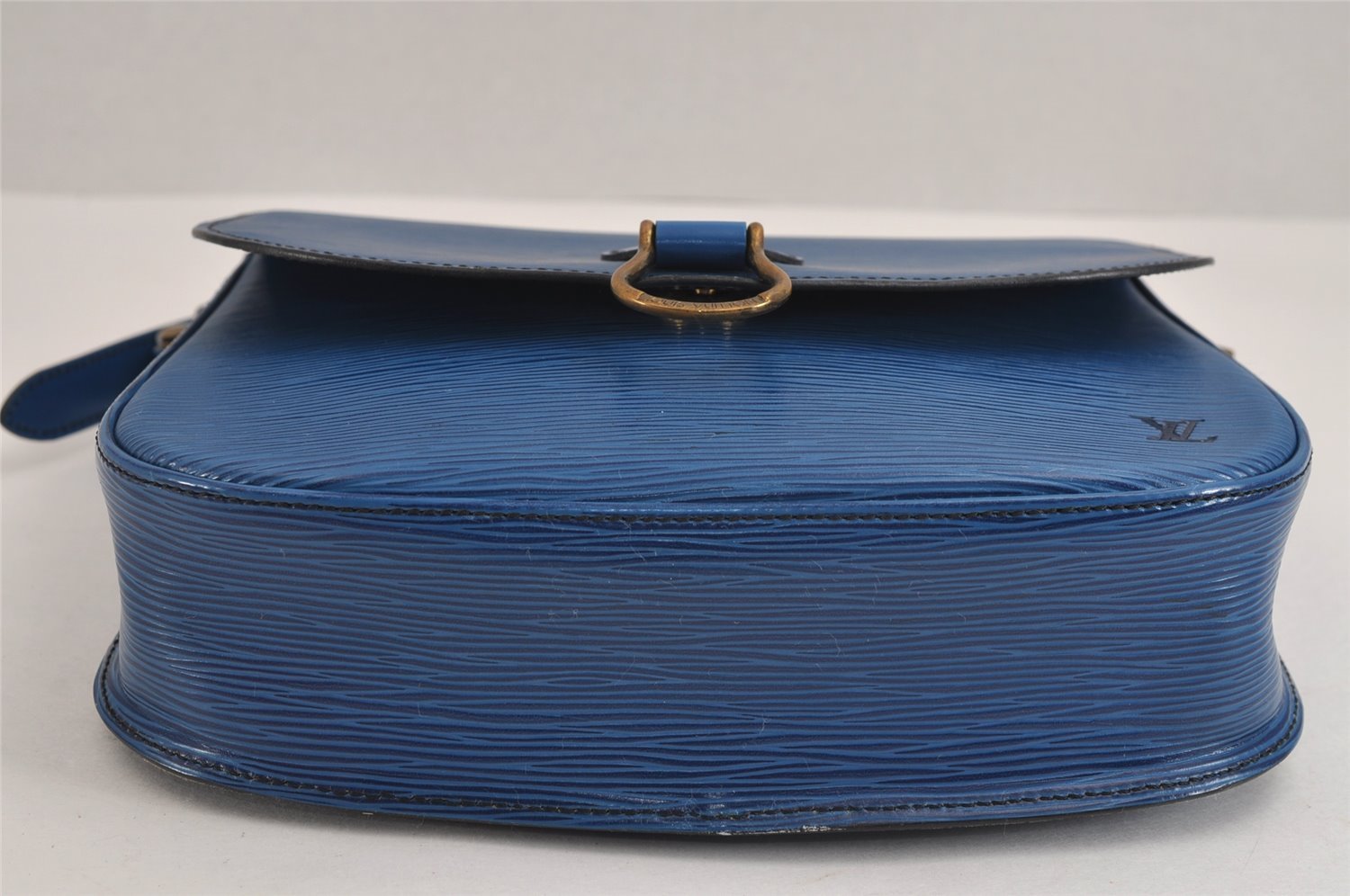 Auth Louis Vuitton Epi Saint Cloud GM Shoulder Cross Body Bag M52195 Blue 2227J