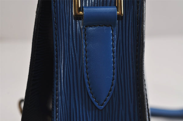 Auth Louis Vuitton Epi Saint Cloud GM Shoulder Cross Body Bag M52195 Blue 2227J