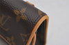 Auth Louis Vuitton Monogram Pochette Florentine Pouch Waist Bag M51855 LV 2228J