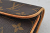 Auth Louis Vuitton Monogram Pochette Florentine Pouch Waist Bag M51855 LV 2228J
