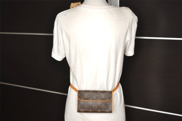 Auth Louis Vuitton Monogram Pochette Florentine Pouch Waist Bag M51855 LV 2228J