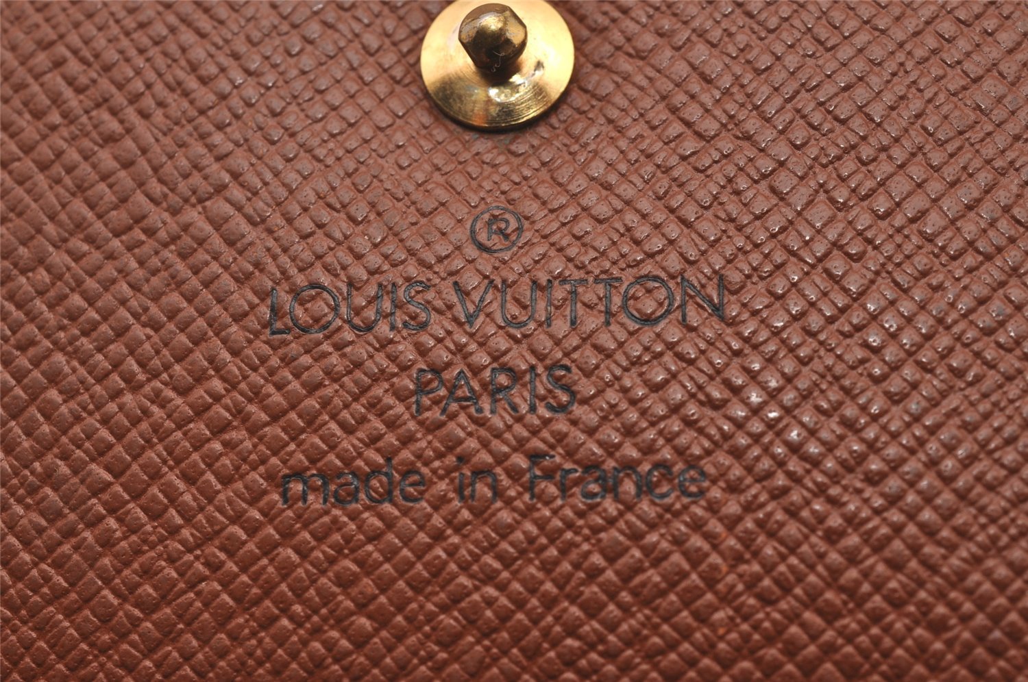 Authentic Louis Vuitton Monogram M61652 Porte Monnaie Billet Carte Credit 2231I