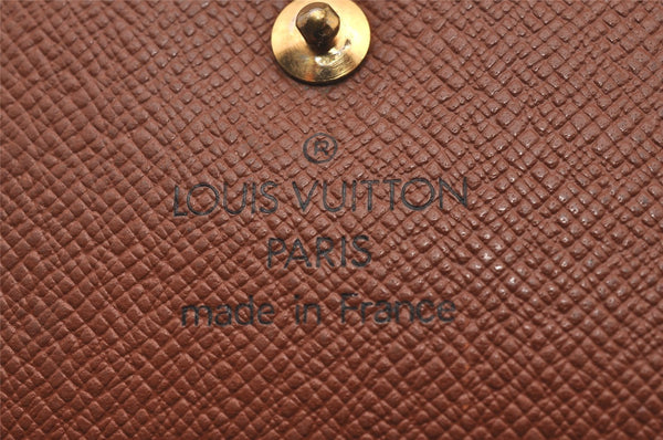 Authentic Louis Vuitton Monogram M61652 Porte Monnaie Billet Carte Credit 2231I