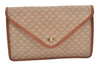 Authentic CELINE Macadam Blason Pattern Clutch Hand Bag PVC Leather Beige 2231K