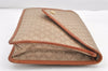 Authentic CELINE Macadam Blason Pattern Clutch Hand Bag PVC Leather Beige 2231K