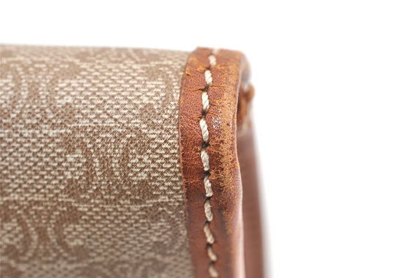 Authentic CELINE Macadam Blason Pattern Clutch Hand Bag PVC Leather Beige 2231K