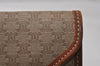 Authentic CELINE Macadam Blason Pattern Clutch Hand Bag PVC Leather Beige 2231K
