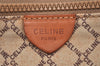 Authentic CELINE Macadam Blason Pattern Clutch Hand Bag PVC Leather Beige 2231K