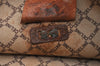 Authentic CELINE Macadam Blason Pattern Clutch Hand Bag PVC Leather Beige 2231K