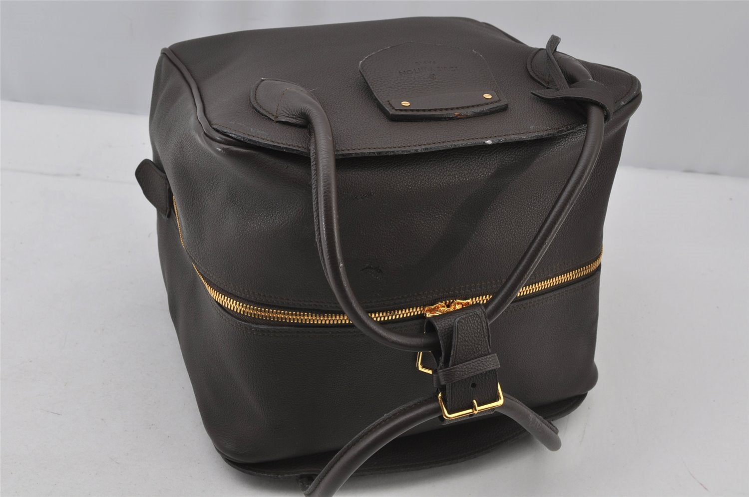 Authentic Louis Vuitton Automarokinuri Miralis Shoulder Hand Bag Brown 2232J