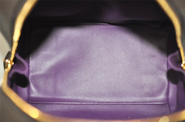 Authentic Louis Vuitton Automarokinuri Miralis Shoulder Hand Bag Brown 2232J