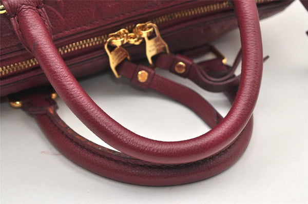 Auth Louis Vuitton Monogram Empreinte Speedy Bandouliere 25 Hand Bag LV 2233J