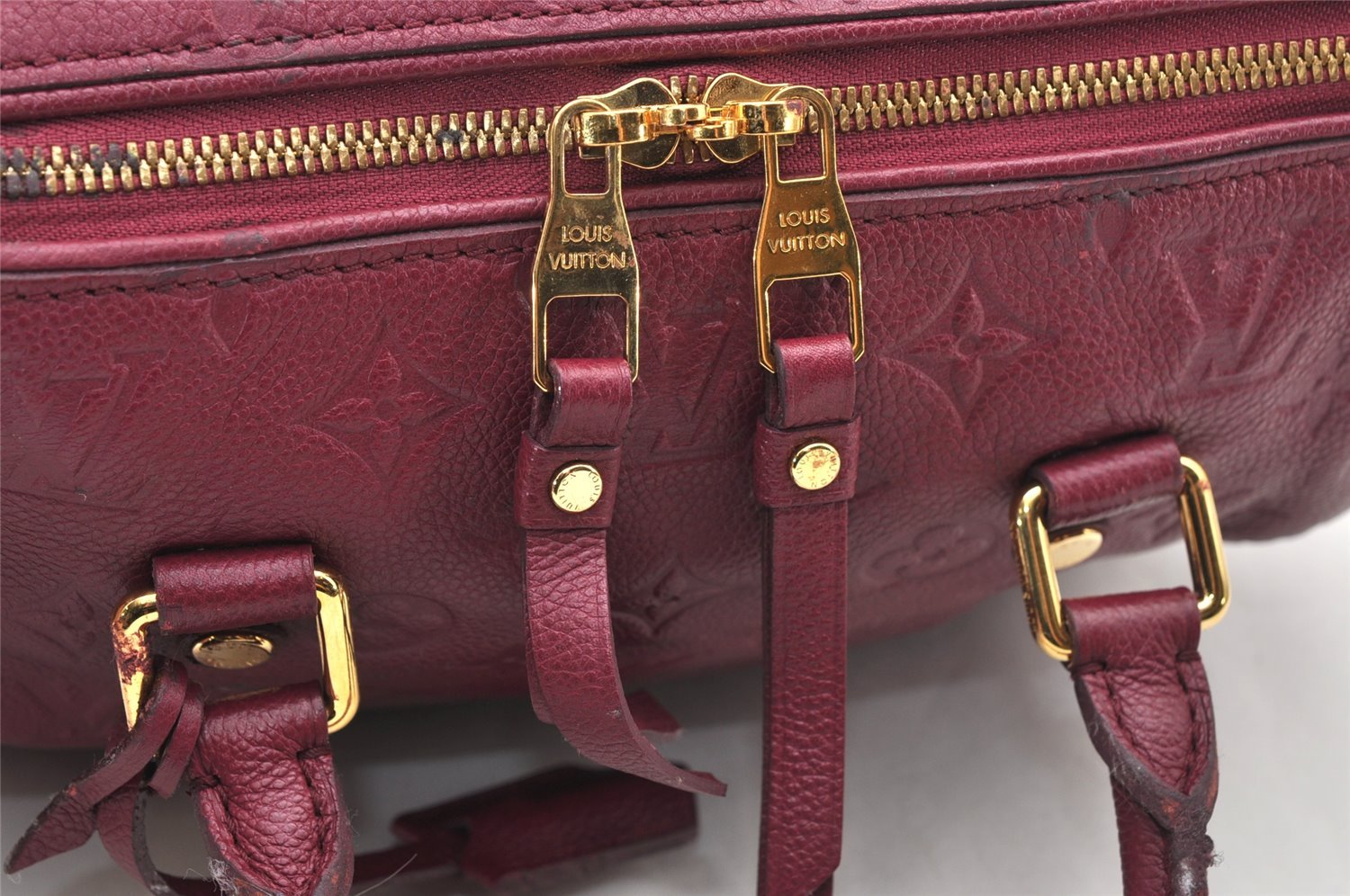 Auth Louis Vuitton Monogram Empreinte Speedy Bandouliere 25 Hand Bag LV 2233J
