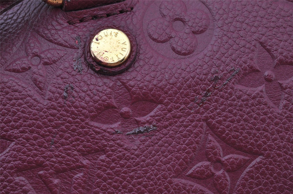 Louis Vuitton Monogram Empreinte Speedy Bandouliere 25 Hand Bag Purple LV 2233J