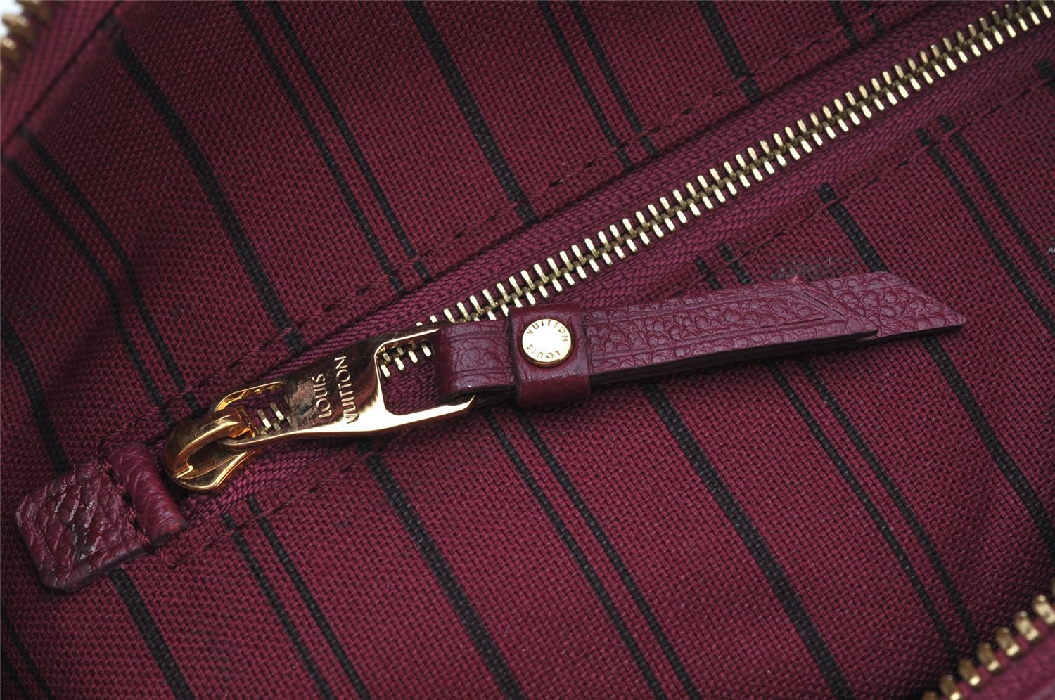 Louis Vuitton Monogram Empreinte Speedy Bandouliere 25 Hand Bag Purple LV 2233J