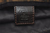 Authentic FENDI Zucca Vintage Folding Tote Hand Bag Nylon Leather Brown 2236I