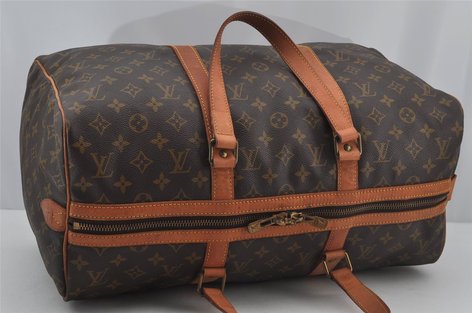 Authentic Louis Vuitton Monogram Sac Souple 45 Hand Boston Bag M41624 LV 2236J