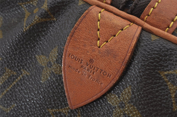 Authentic Louis Vuitton Monogram Sac Souple 45 Hand Boston Bag M41624 LV 2236J