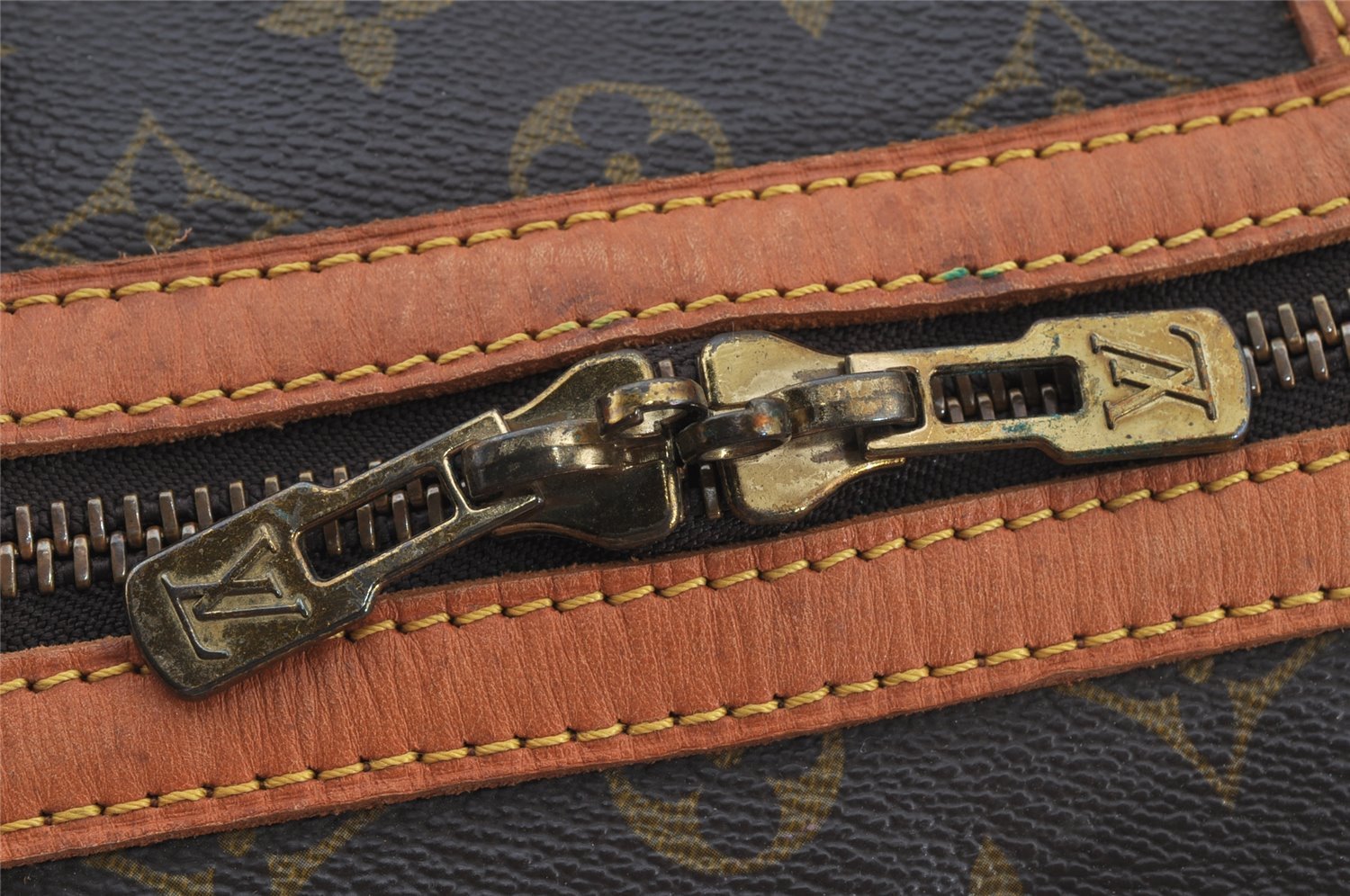 Authentic Louis Vuitton Monogram Sac Souple 45 Hand Boston Bag M41624 LV 2236J