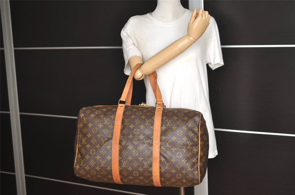 Authentic Louis Vuitton Monogram Sac Souple 45 Hand Boston Bag M41624 LV 2236J