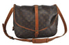Authentic Louis Vuitton Monogram Saumur 35 Shoulder Cross Bag M42254 LV 2237K