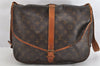 Authentic Louis Vuitton Monogram Saumur 35 Shoulder Cross Bag M42254 LV 2237K