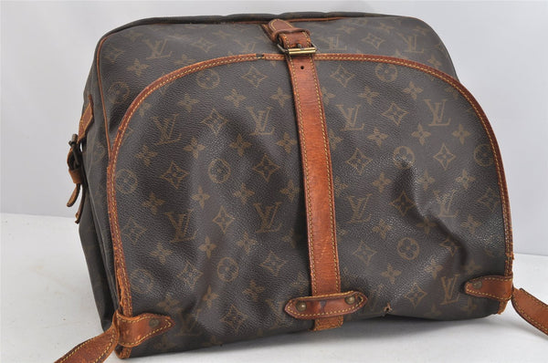 Authentic Louis Vuitton Monogram Saumur 35 Shoulder Cross Bag M42254 LV 2237K