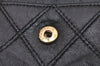 Authentic CHANEL Calf Skin Bicolore CC Logo Vintage Coin Case Purse Black 2238I