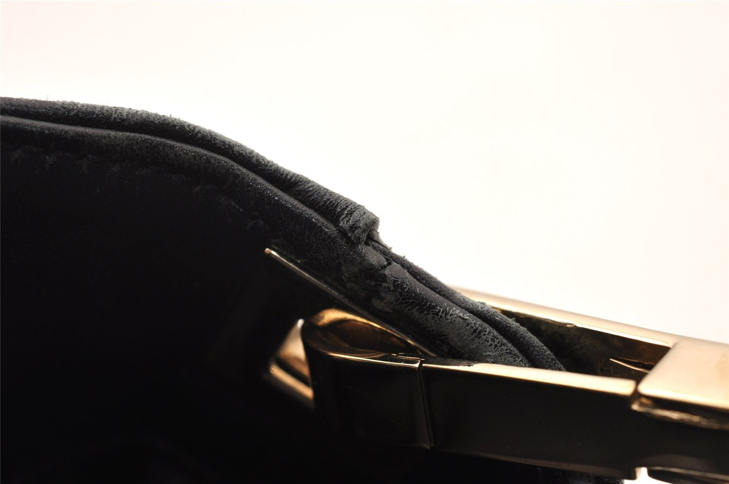 Authentic GUCCI Shoulder Hand Bag Purse GG Canvas Leather 0014231 Black 2239I