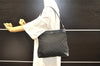 Authentic GUCCI Shoulder Hand Bag Purse GG Canvas Leather 0014231 Black 2239I
